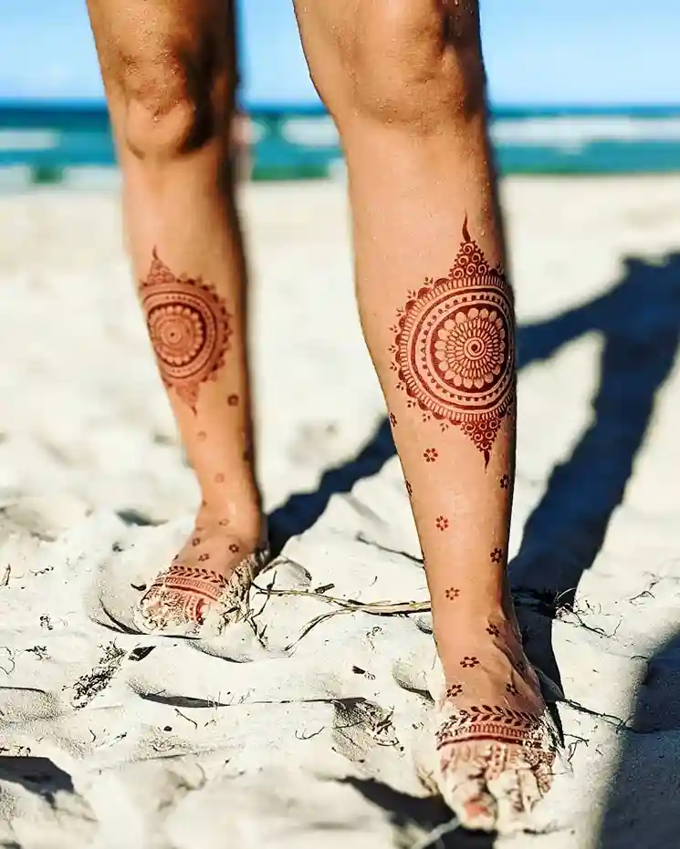 Flower Mehndi Design For Front Hand