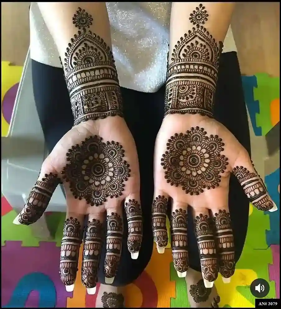 Flower Mehndi Design For Front Hand