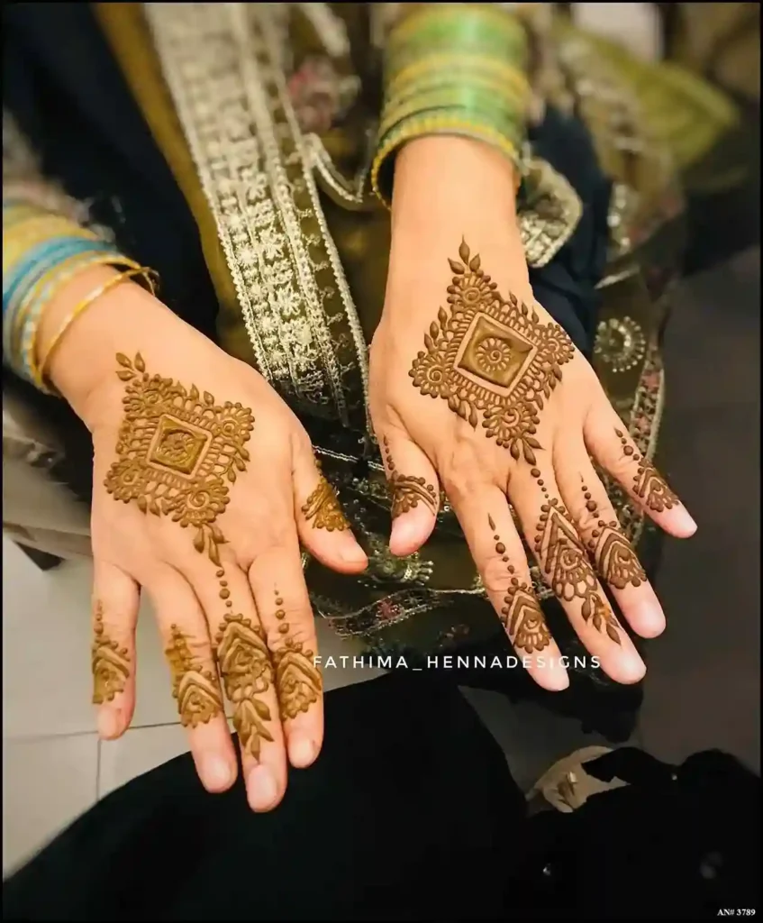 Flower Mehndi Design For Front Hand