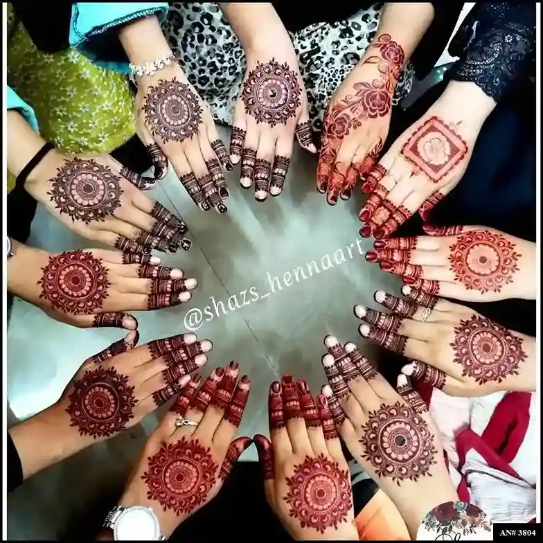 Flower Mehndi Design For Front Hand