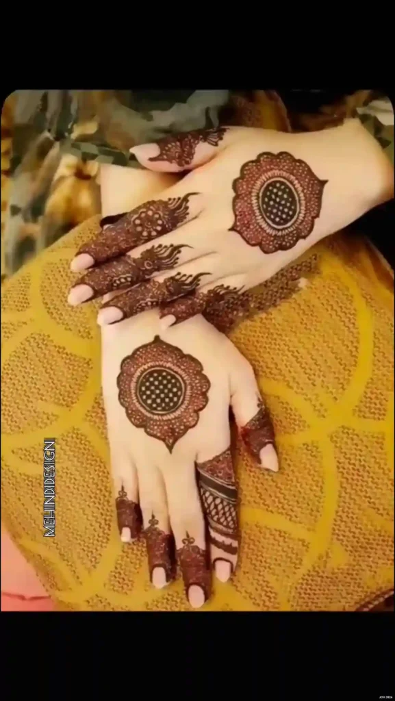 Flower Mehndi Design For Front Hand