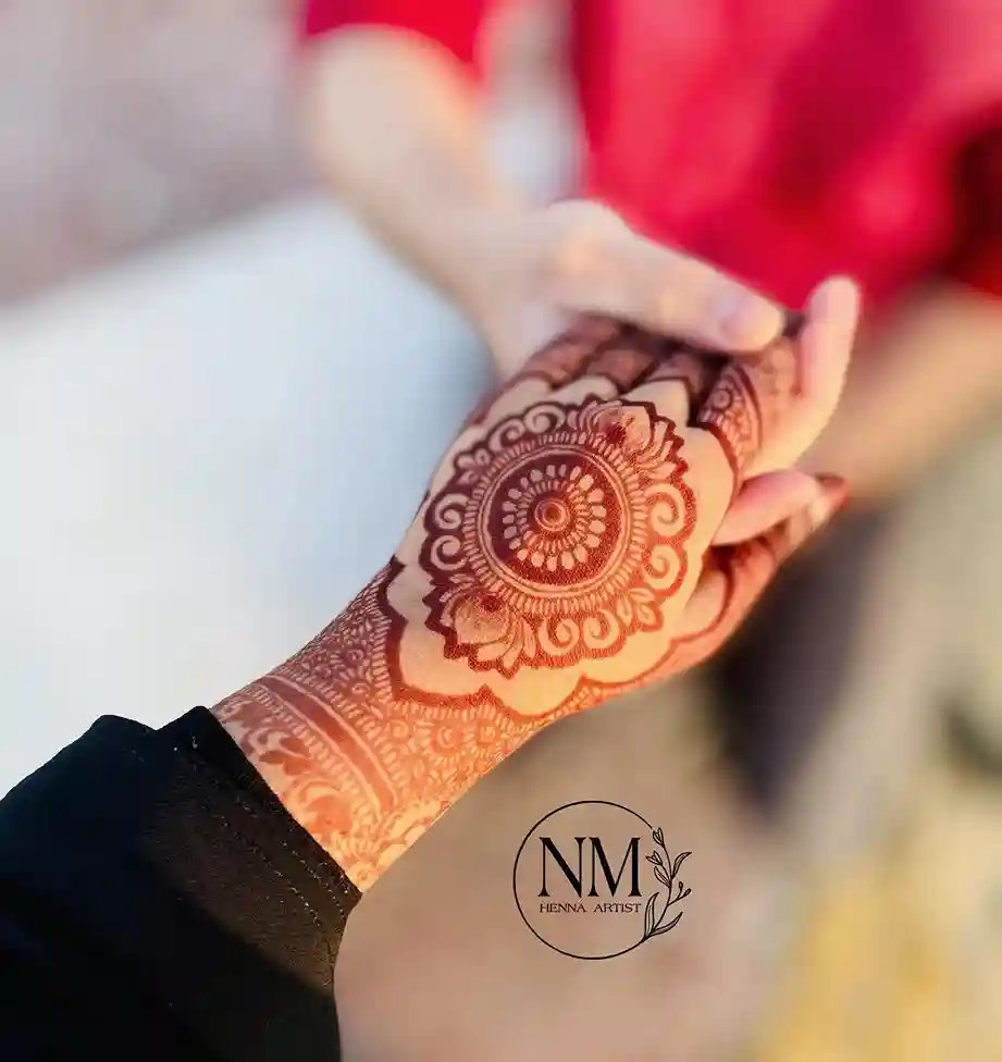 Flower Mehndi Design For Front Hand