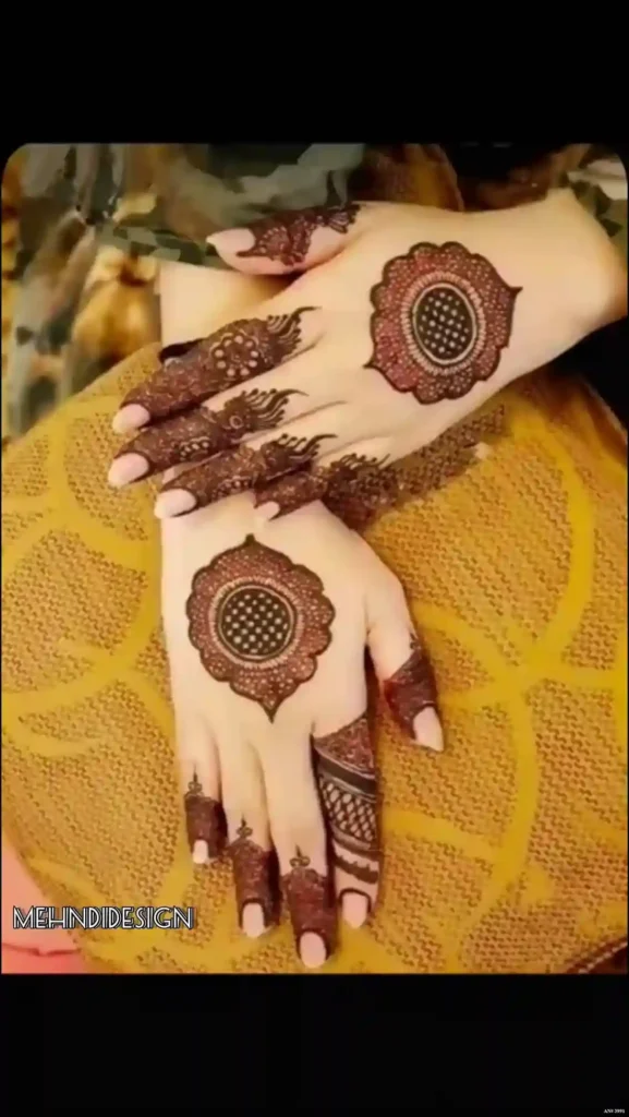 Flower Mehndi Design For Front Hand