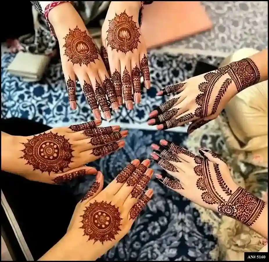 Flower Mehndi Design For Front Hand