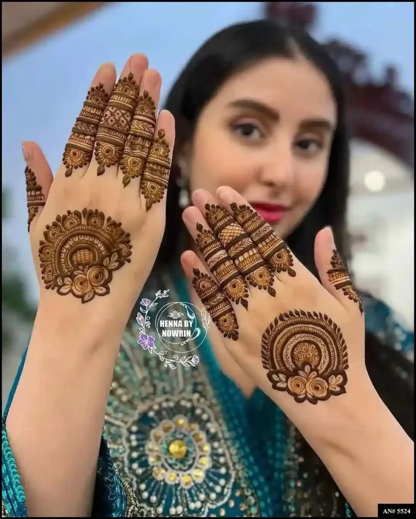 Flower Mehndi Design For Front Hand