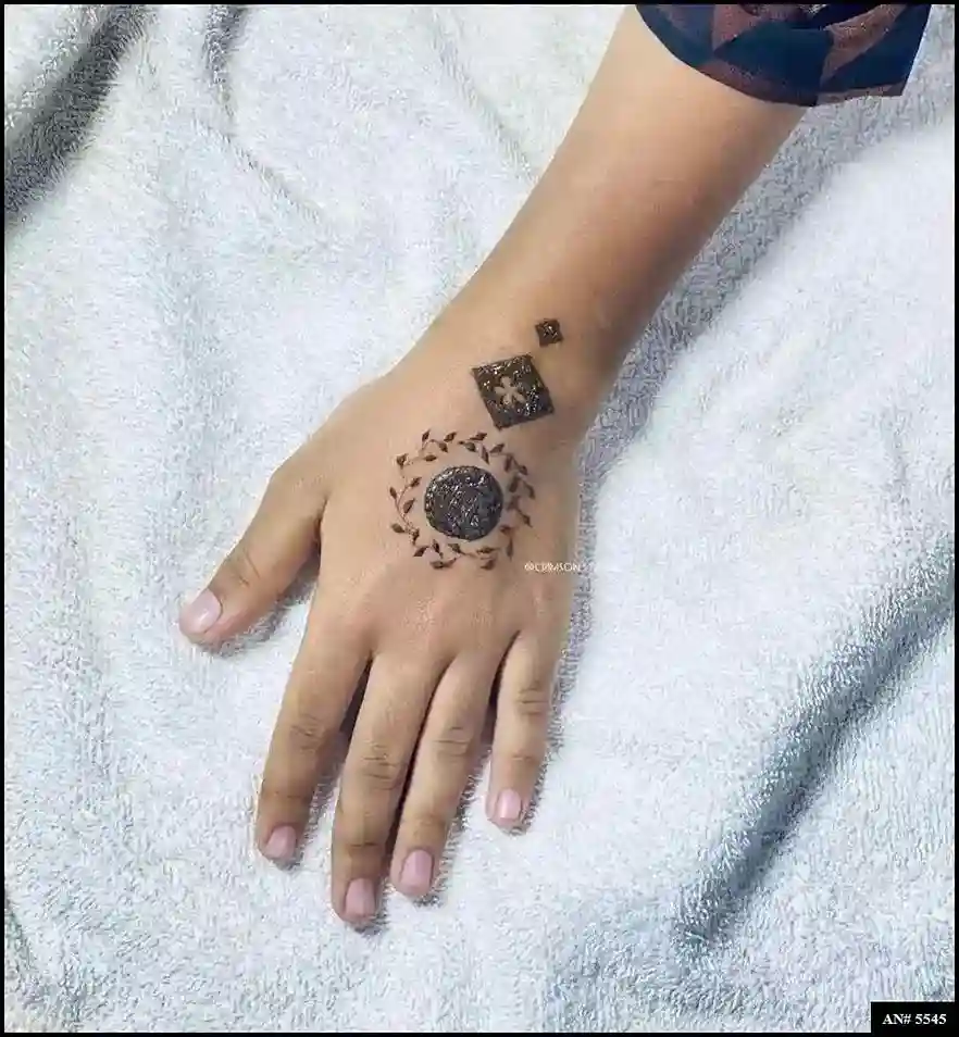 Flower Mehndi Design For Front Hand