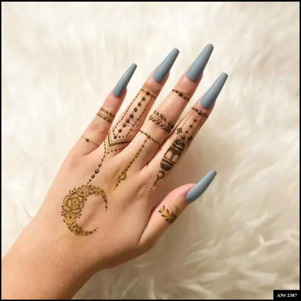 Flower Mehndi Design For Front Hand