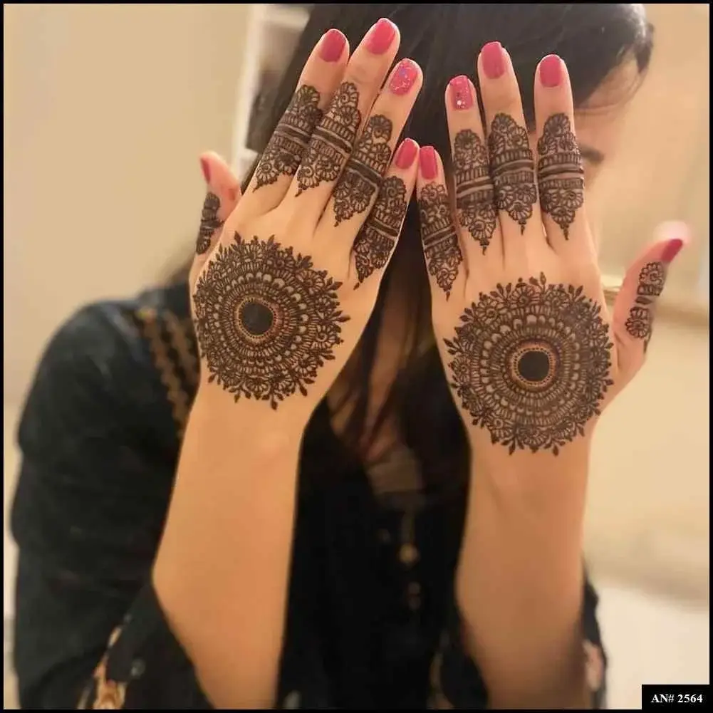 Flower Mehndi Design For Front Hand