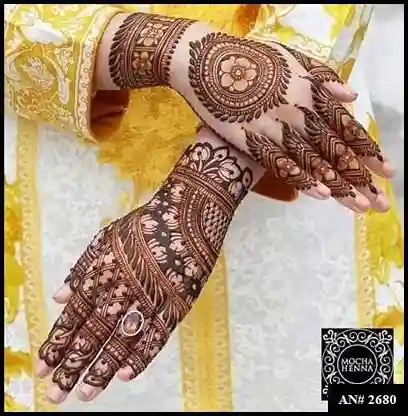 Flower Mehndi Design For Front Hand