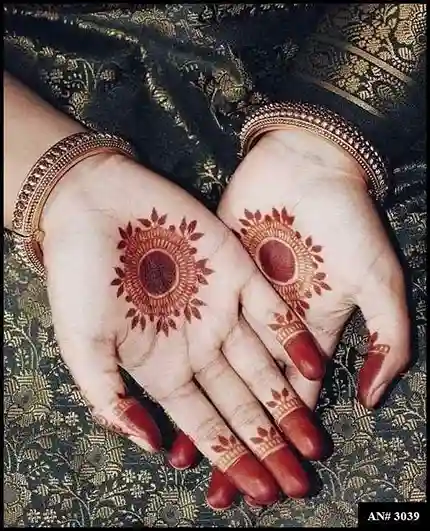 Flower Mehndi Design For Front Hand