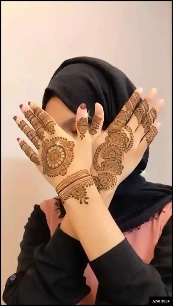 Flower Mehndi Design For Front Hand