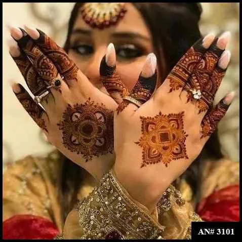 Flower Mehndi Design For Front Hand
