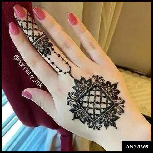 Flower Mehndi Design For Front Hand