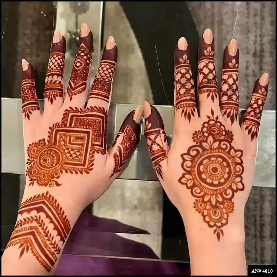 Flower Mehndi Design For Front Hand