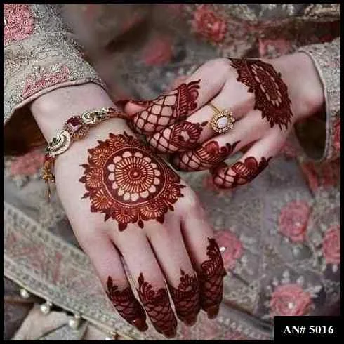 Flower Mehndi Design For Front Hand