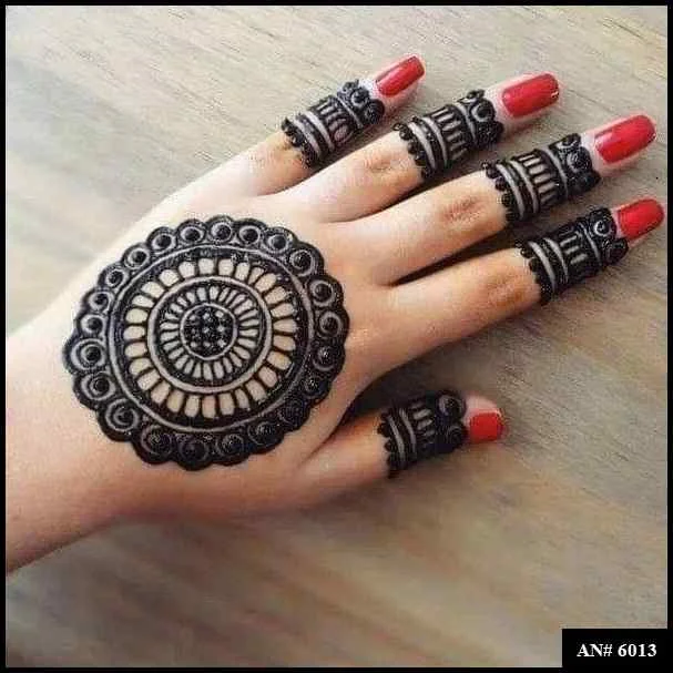 Flower Mehndi Design For Front Hand