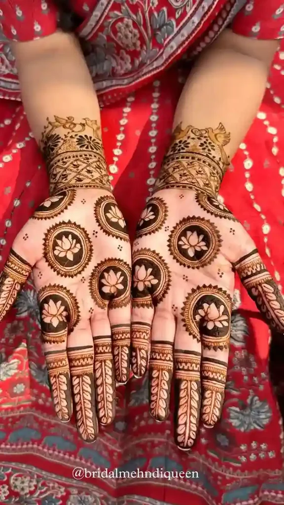 Flower Mehndi Design For Front Hand