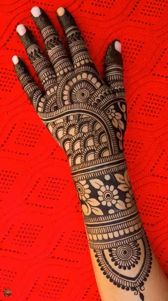 Modern full hand mehndi design Modern full hand mehndi design