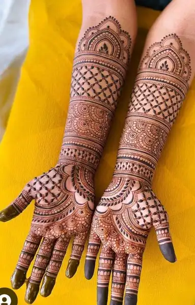 Modern full hand mehndi design Modern full hand mehndi design