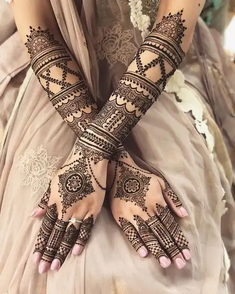 Modern full hand mehndi design Modern full hand mehndi design