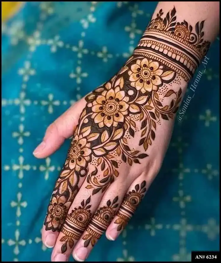 Modern full hand mehndi design Modern full hand mehndi design