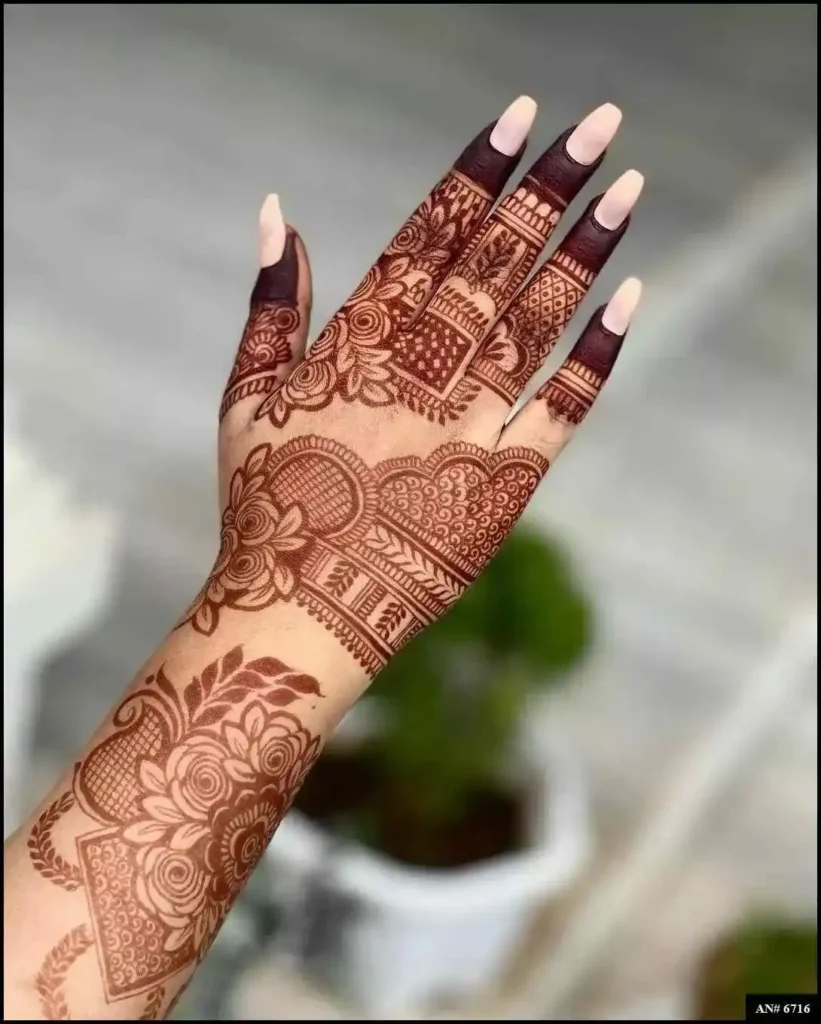 Modern full hand mehndi design Modern full hand mehndi design
