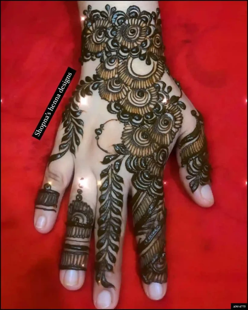 Modern full hand mehndi design Modern full hand mehndi design