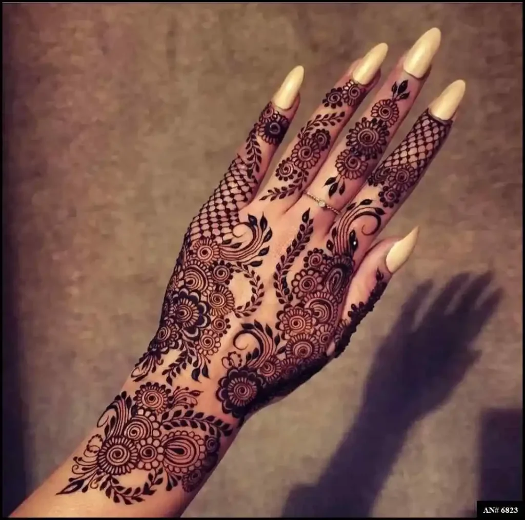 Modern full hand mehndi design Modern full hand mehndi design