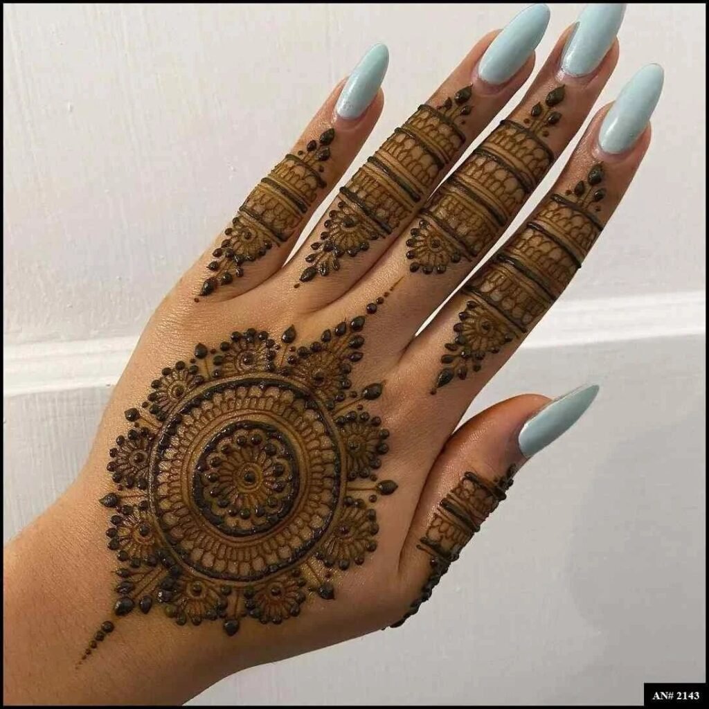 Easy Simple Circle Mehndi Design