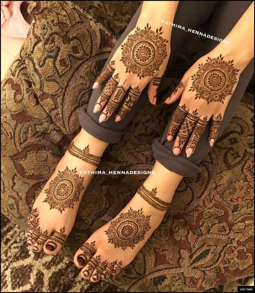 Easy Simple Circle Mehndi Design