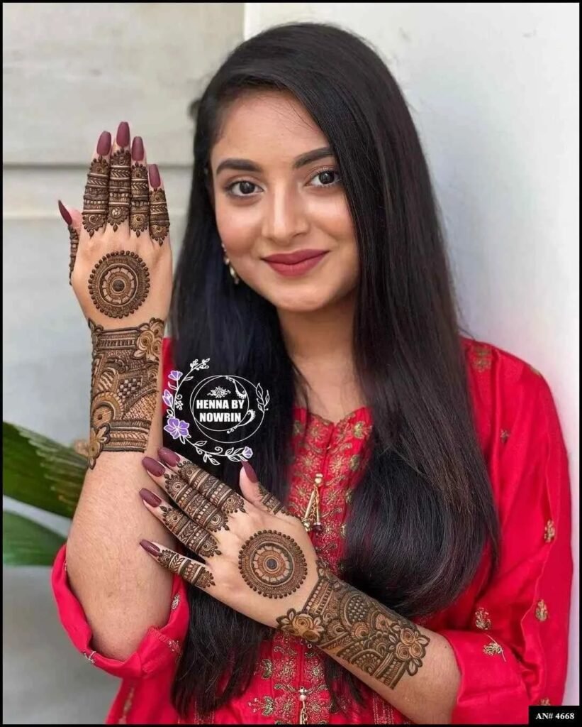 Easy Simple Circle Mehndi Design