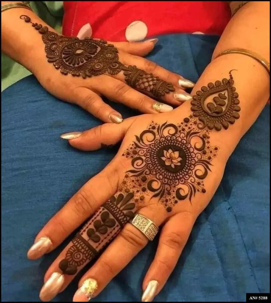 Easy Simple Circle Mehndi Design