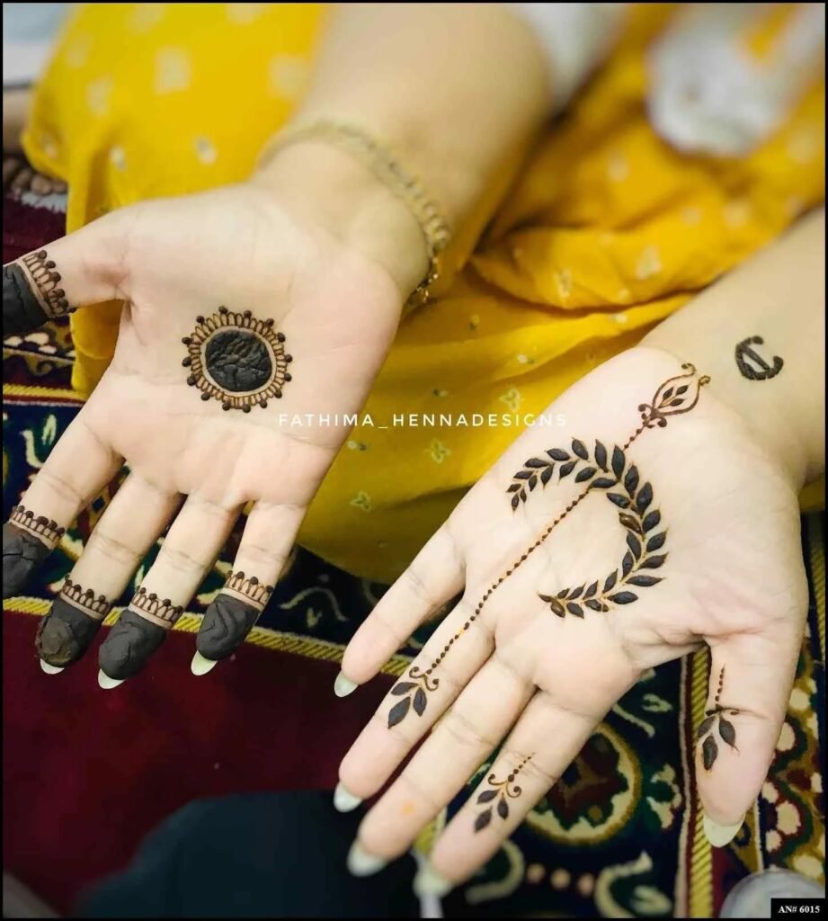 Easy Simple Circle Mehndi Design