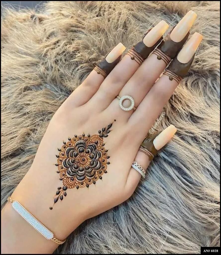 Easy Simple Circle Mehndi Design