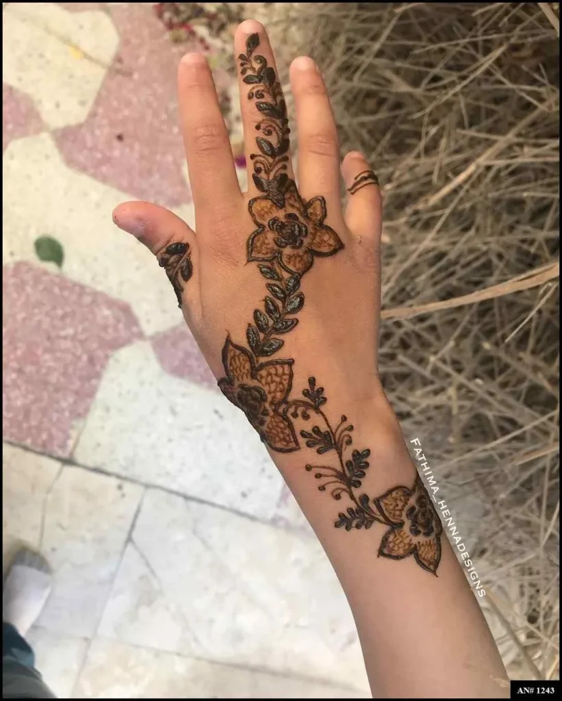 Stylish Mehndi Design No