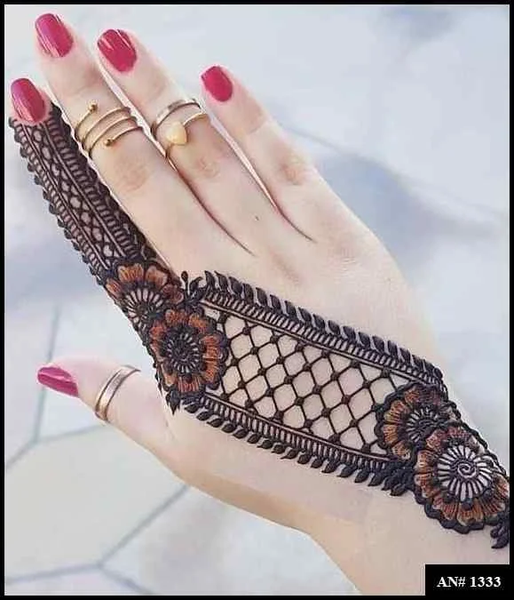 Stylish Mehndi Design No
