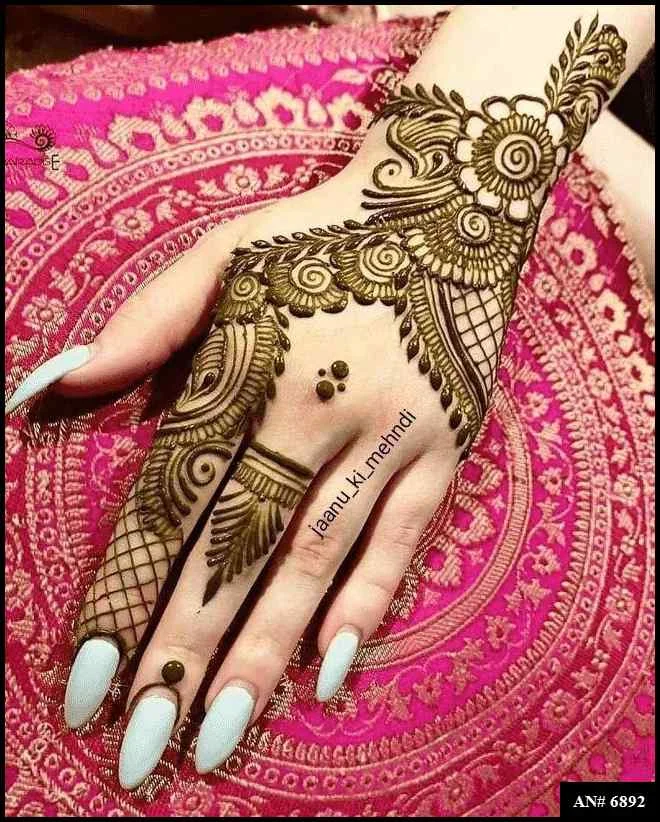 Stylish Mehndi Design No