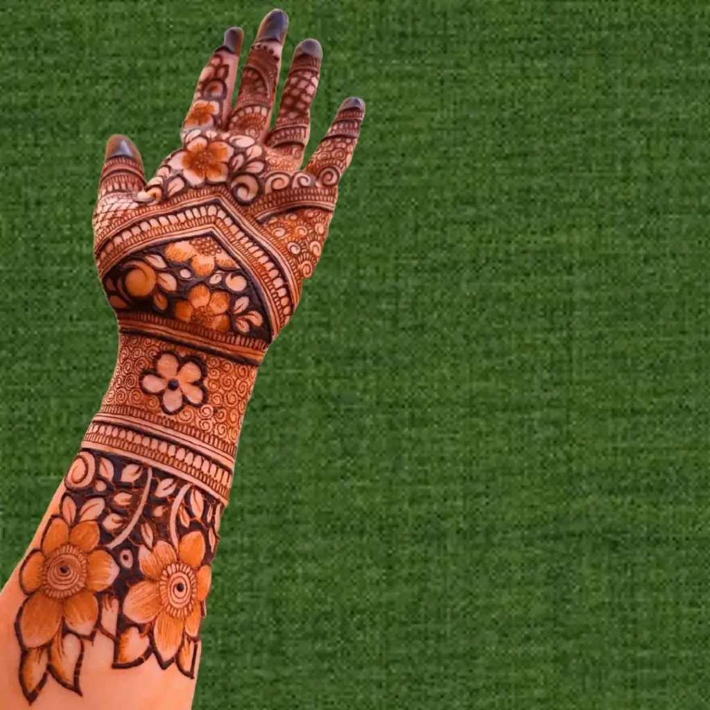 Stylish New Full Hand Mehndi Design
