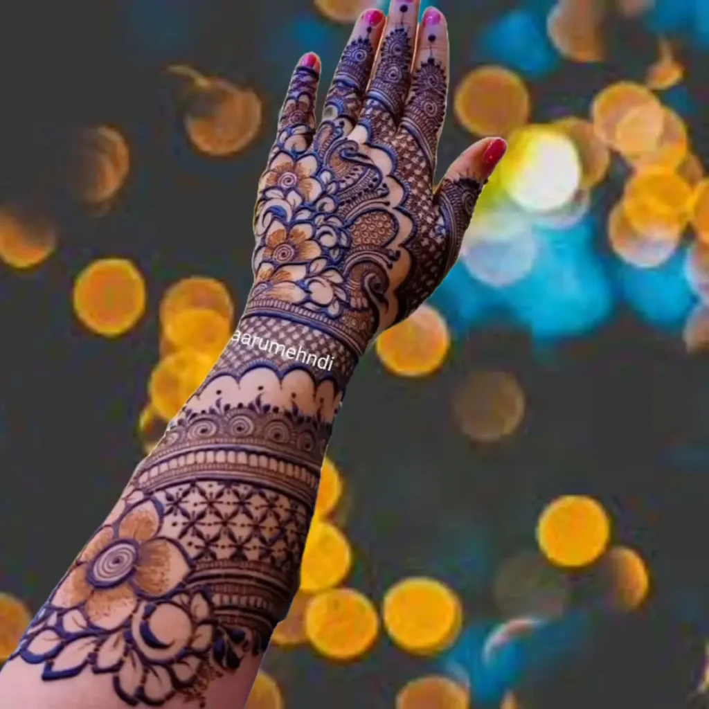 Stylish Trendy Full Hand Mehndi Design