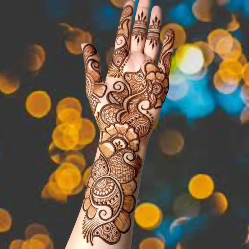 Front Full Hand Mehndi Design